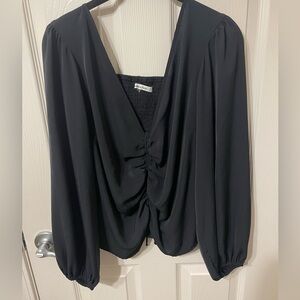 Abercrombie & Fitch Long Sleeve Cinched Front Top -Size XL